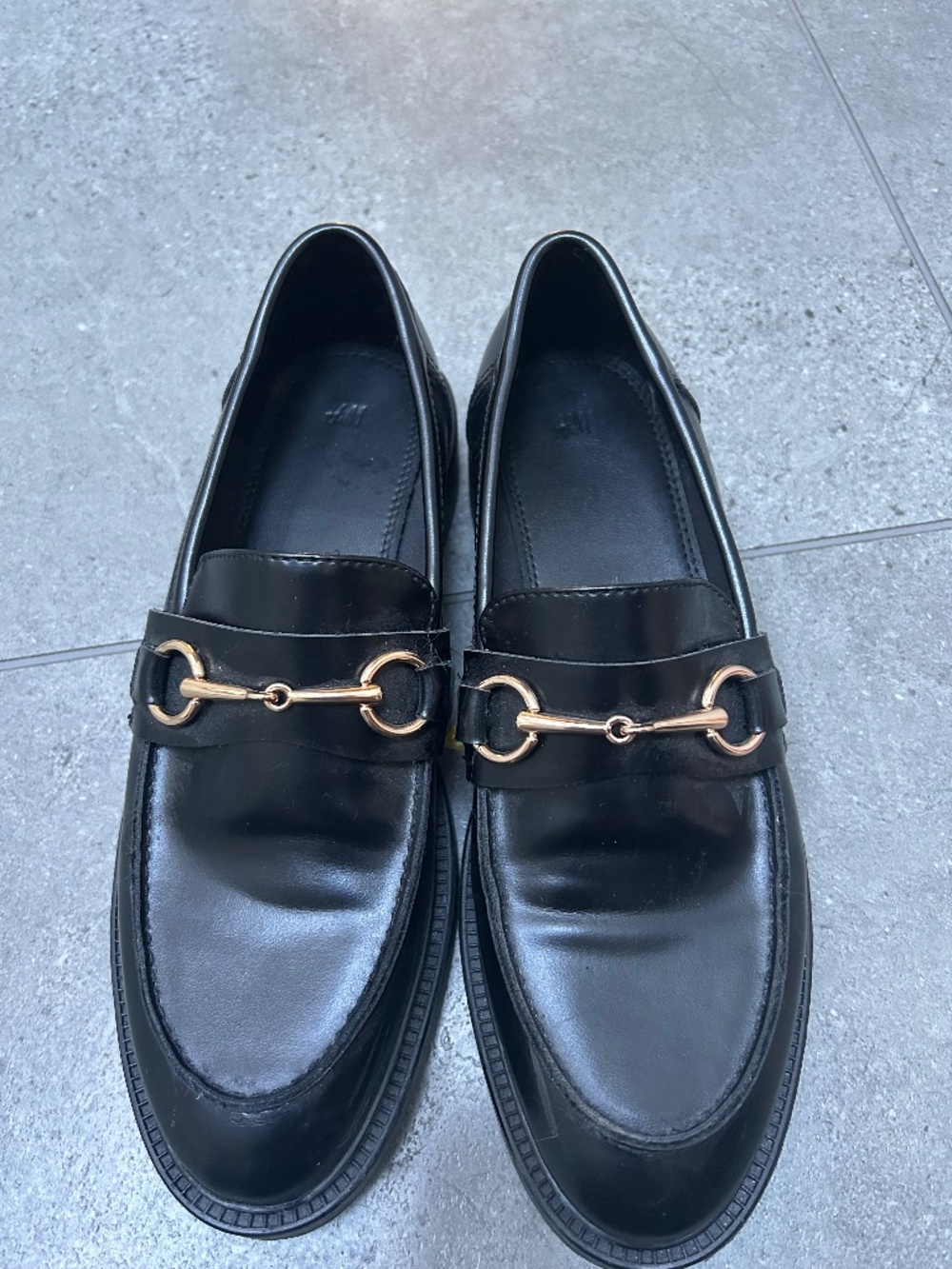 H&M Loafers with gucci like horse bit decal size 40